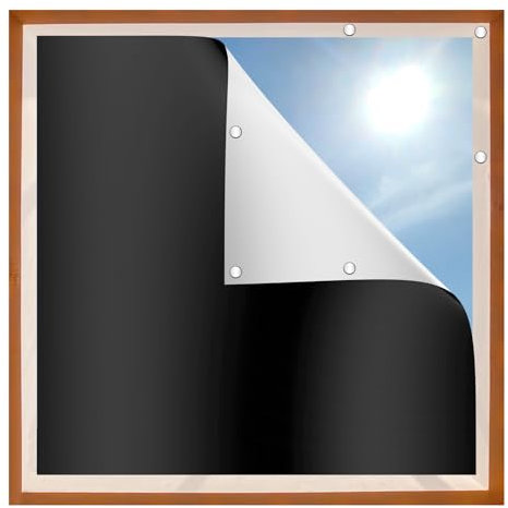 Nicrulp Verdunklungsfolie für Fenster, Verdunklungsstoff, Verdunkelungsfolie, Verdunkelung Magnetisch, Verdunklungsrollo Magnetisch, Tragbare Verdunkelungsvorhänge für Zimmer, Dachboden(100X145CM)