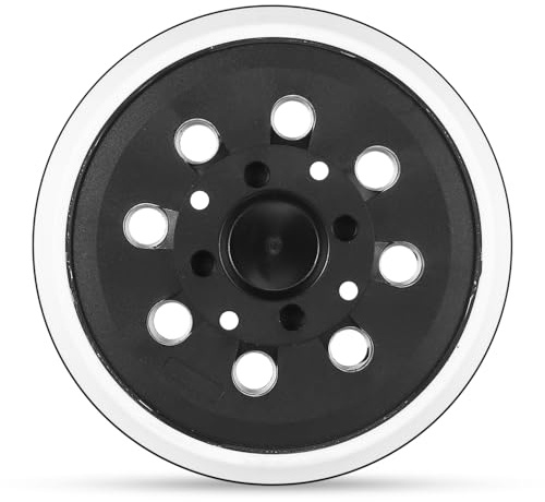 Plato de Lija de 125 mm, Plato Lijador Compatible con Bosch PEX 300 AE PEX 400 AE Lijadora Excéntrica Accesorio, Placa Lijadora con 8 Agujeros & Gancho y Bucle