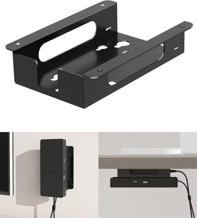 Support en métal pour station d'accueil Dell sous table et support mural pour Dell UD22 WD19 WD22TB4 WD25 SD25 série Dock & adaptateur secteur Support de montage pour station d'accueil d'ordinateur