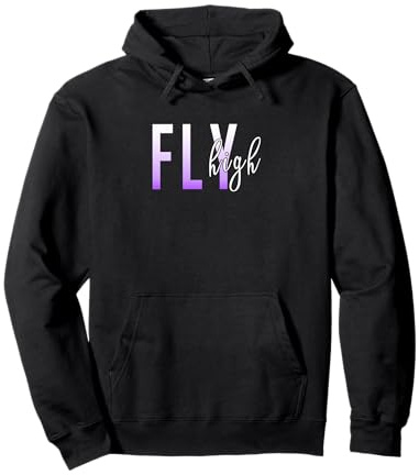 Purple Fly High Purple Graphic Sudadera con Capucha