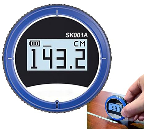 Digitales Rolllineal – Digitalanzeige, Bogenmesswerkzeug, präzises zylindrisches Lineal für Sanitärarbeiten, elektrische mechanische Arbeiten, Bau, Holzbearbeitung, Handwerk, Zuhause