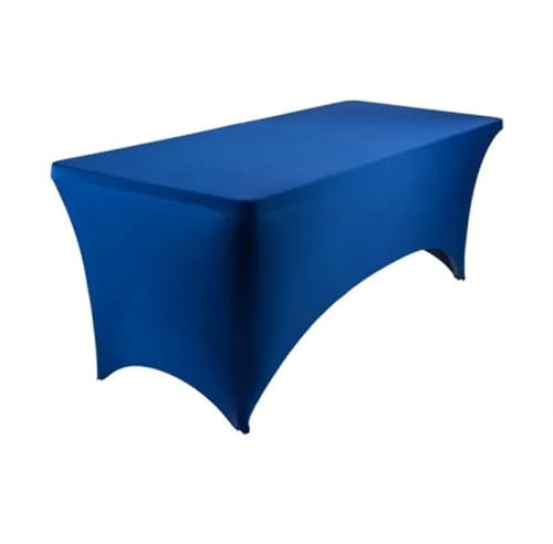 Massageauflage Schönheit Salon Massage Elastische Bett Abdeckung Hohe Stretch Hochzeit Hotel Geburtstag Tisch Buffet Tuch Set Tischdecke Deco(Blue)