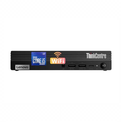 Lenovo ThinkCentre M80q Tiny Mini PC, Intel Core i5-10500T, 16GB RAM, 512GB SSD, Bluetooth & WLAN, sin teclado ni ratón, Windows 11 Pro (Reacondicionado)
