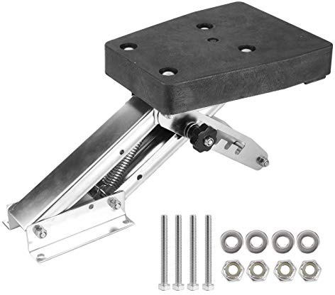 Akozon Soporte de motor fueraborda Kicker para barco 110 lbs Soporte de soporte de motor de barco de acero inoxidable 304 para motor fueraborda de 2 tiempos