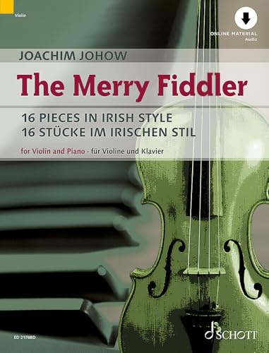 The Merry Fiddler: 16 Stücke im irischen Stil. Violine und Klavier.