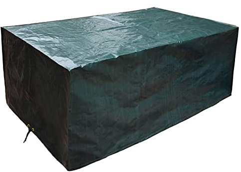 PATIO PLUS Outdoor Furniture Set Cover, Waterproof ,Windproof, Anti-UV, Rectangular,garden table Covers for Patio Table and Chairs Set - Extra Large 193x136x88cm Green
