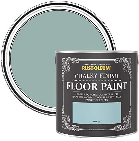 Rust-Oleum hellblau strapazierfähige, kratzfeste Bodenfarbe für Holz und Beton - Eukalyptus 2,5 Litres