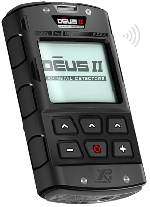 XP Metal Detectors Deus II Kabellose Fernbedienung, stoßfest und 20 Meter IP68 wasserdicht - für interne Einstellungen - Steuermodul mit LCD-Display mit Hintergrundbeleuchtung (D2-RC)