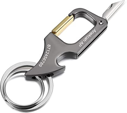 Bycuss Porte-clés décapsuleur personnalisé,Porte-clés photo personnalisé,Porte-clés ouvre-bouteille en acier inoxydable, Texte, comme montré