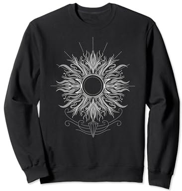 Sommer Sonne Symbol Mittsommer Sonne Fineline Tattoo Sweatshirt
