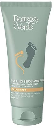 Bottega Verde - Peeling Esfoliante Piedi, 100 ml, con Nocciolo di Albicocca ed Estratto di Menta, Leviga, Protegge e Ammorbidisce le Parti Ruvide, Azione Nutriente ed Emolliente