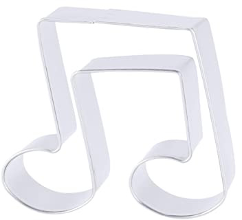 Tagliabiscotti a Nota Musicale in Acciaio Inossidabile, 1 Pezzo | Sformatura Agevole, Pulizia Rapida, per Cioccolato e Caramelle, Uso Domestico e Professionale, Facile