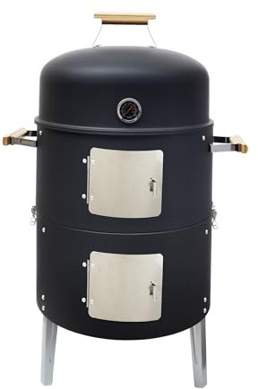 Joyagrill smoker BBQ (58X44.3X86.8Hcm) Vertikaler Holzkohle-Räuchergrill.