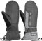 OutdoorMaster Skihandschuhe Damen & Herren, Thinsulate Wasserdicht Schneehandschuhe, Winter Warme Winddichte Snowboard Skifäustlinge mit Doppel-Tasche