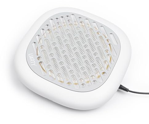 130W Nagelstaub-Sammelmaschine, Nagelstaubsauger mit leistungsstarkem Absaugventilator für Maniküre, professioneller Nagelfilter (Silber)