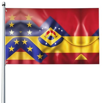 Bandera de Venezuela con impresión de bandera de jardín de 35 x 60 pulgadas, de una sola cara, bandera decorativa para exteriores
