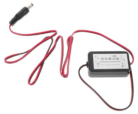 FONDOTIN Camera De Recul Antiparasite avec Rectificateur De Puissance Et Régulateur De Tension Filtre Auto pour Sécurité De Rétrovision Et Compatibilité Étendue