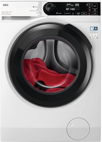 AEG 7000 Series ProSteam Washer Dryer LWR7314L4B, 11 kg Wash + 7 kg Dry Capacity, 1400 RPM, Condenser, Steam Refresh, Freestanding 60 cm, White