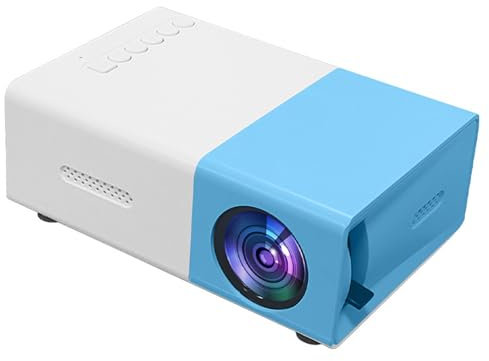 Projecteur Portable Mini - 1080p Full HD, Compact et Idéal pour Home Cinéma, Compatible avec Android, Ordinateur Portable, Smartphone, PS3, PS4, TV