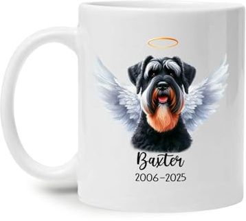 Perro Schnauzer Gigante Tazas Té Novedad Tazón‌ Graciosa Tazas De Regalo Regalos Novedosos Para Novios Navidad Amigos 330Ml