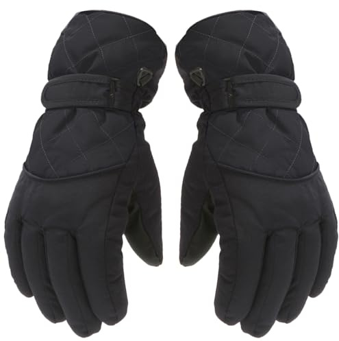 Gant de Neige pour Enfants Gant de Ski pour Enfants Gant Thermique Coupe-Vent d'hiver Mitaine de Sports de Plein air antidérapante avec Poignet côtelé tricoté aux Filles et garçons de 3 à 12 Ans