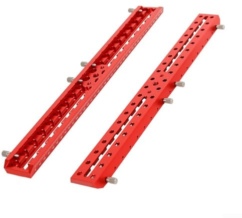 Espejo de guía astronómica para telescopio, placa de cola de milano con ranura de guía de doble propósito y compatibilidad con abrazadera estándar Vixen, aleación de aluminio, rojo (335 mm)
