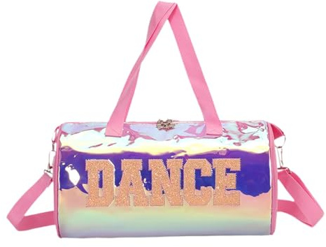 RCULWPLP Sac de Danse, Sac à Main, Sac Multifonctionnel Portable, Sac de pour Enfants (Danse, Gymnastique), Cadeau pour La Fête des Enfants, Rose