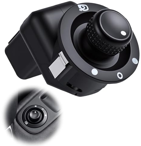 Commutateur de Rétroviseur Latéral Électrique pour Renault Captur Clio | pour MK4 IV Modus Captur Scenic OE 8200214921 8200676529 Bouton de Réglage Commande Rétroviseur Extérieur Miroir, 10 Broches