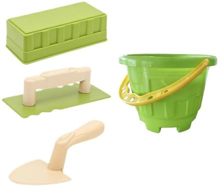 QUILSTM Kit per Costruire per Castelli di Sabbia, Set di Giocattoli con Secchiello per la Neve, entusiasmanti Accessori da Spiaggia per Bambini, creazione di