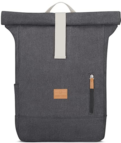 Johnny Urban Rolltop Rucksack Damen & Herren - Adam Large - 16 Laptop Fach - Robustes Baumwoll Canvas - Wasserabweisend