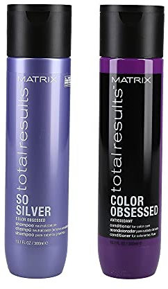 MATRIX - So Silver & Color Obsessed - Juego de champú y acondicionador, 300 ml
