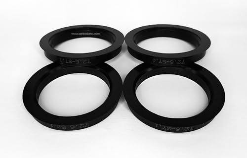 4 CENTRADORES DE LLANTA 72.6-57.1 AROS PARA LLANTAS DE ALUMINIO ATS AVUS BROCK CMS FONDMETAL INOVIT KESKIN LENSO MOTEC OXIGIN PDW RC DESIGN SMITHS STILAUTO TOMASON WHEELWORLD WOLFRACE