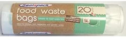Sealapack – Bolsas pack de 20 biodegradables compostables cocina alimentos para bolsas de basura 5 l