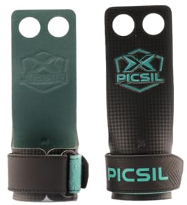 PICSIL - Maniques Falcon, Fibre de Carbone, Utilisation avec Magnésie | Utilisation avec magnésie. Adhérence sur toutes surfaces. Pour le cross Training, le fitness, la gym et la calisthénie.