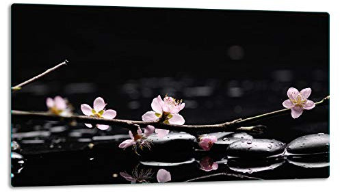 TMK ArtDeko – Schneidebrett Glas – Glasschneidebrett für die Küche 52x30 cm – Robust, Hygienisch & Rutschfest – Glas Schneidebrett – Zusätzliche Arbeitsfläche – Vielseitige Nutzung