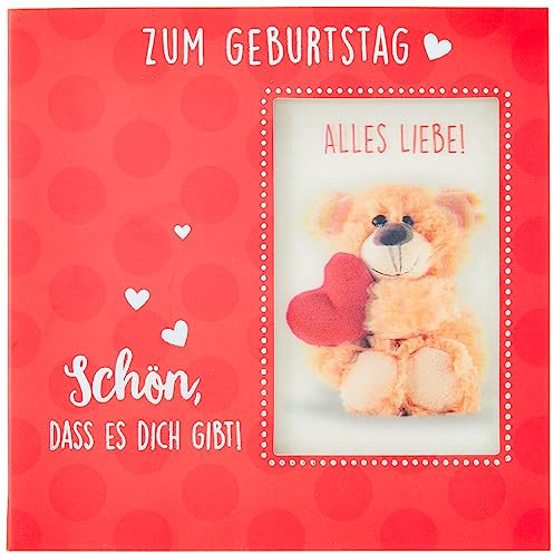 Depesche 11130-034 3D Klapp-Karte mit Musik und Licht, Glückwunsch-Karte zum Geburtstag, ca. 15,5 x 15,5 cm groß, Geburtstags-Karte inkl. passendem Umschlag, innen und außen bedruckt