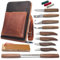 BeaverCraft Holzschnitzwerkzeug Set S50X Deluxe Schnitzwerkzeug Holz Schnitzmesser Set für Erwachsene & Anfänger - Löffel Schnitzset Holzbearbeitungswerkzeug mit Schnitzmessern Hohlbeitel Lederetui