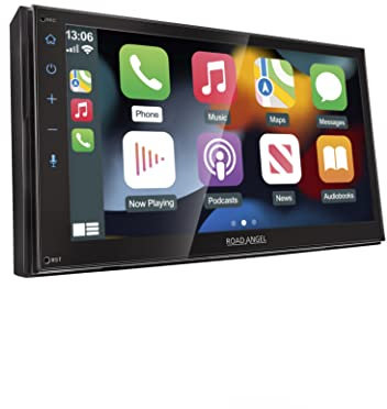 Road Angel RA-X721DAB Car Stereo, With Apple Car Play, Android Auto, 7 Capacitive Touchscreen, Bluetooth, Spotify, DAB+ & WAZE, Sat Nav, Black, 3 year warranty
