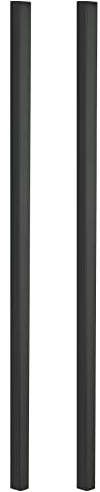 ck-türbeschläge Griffleiste zum Aufkleben | 400 mm | Schwarz Matt | 1 Paar | als Schiebetürgriff, Möbelgriff und Schrankgriff verwendbar