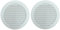 TEKLiNe 2 Grilles Ventilation Aération Plastique 120mm Encastré Rond Protection Insectes Système Air Maison Couleur Blanc, Grilles Ventilation 2 pièces de 12cm
