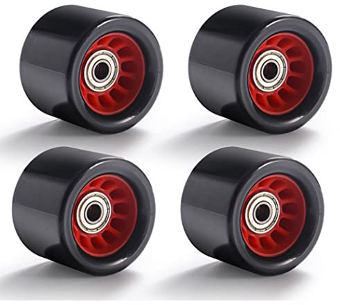 TGHY 4 Skate Wheels with Bearings Longboard Wheels Quad Skateboard Wheels Set Cruising Wheels Set Skateboard Wheels and Bearings Quad Roller Skate Wheels 60mm 78A, Pink