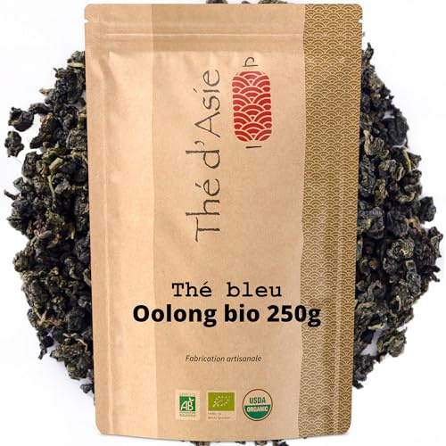 Khla - Té Oolong Ecológico 250g - Té Azul Orgánico a Granel - Hojas Secas – Wulong Tea - Origen China - Para Tisana e Infusión de Hierbas