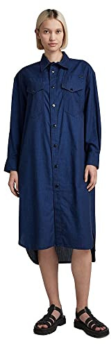 G-STAR RAW Dam G-Star cocktailklänning blå, XL, BLÅ, XL