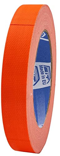 ACIT Cinta adhesiva fluorescente, 25 m x 19 mm, súper resistente (incluso al sol, calor y agua), cinta adhesiva reforzada, Duct Tape, cinta gaffer, Cinta Adhesiva Americana Fluorescente de reparación