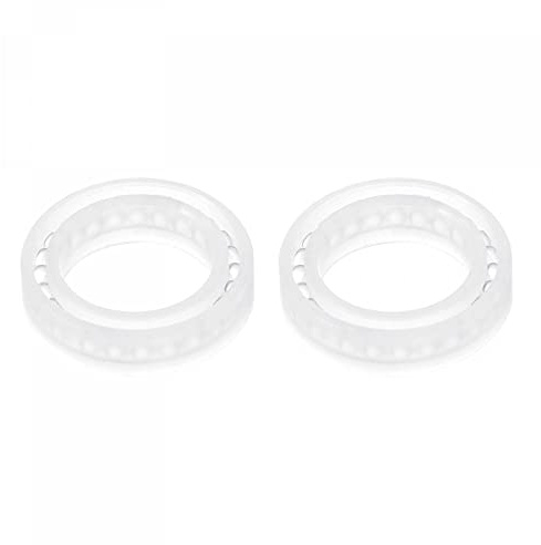 sourcing map 2pcs 6700 Ball Bearings 10mm x 15mm x 4mm Glass Rolling Balls Open Type for Equipment Furniture
