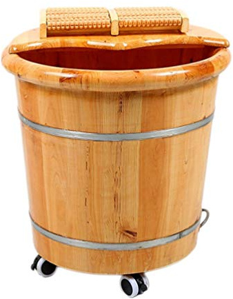 Vasca idromassaggio per piedi, vasca per piedi, vasca per piedi in legno, spa per piedi e gambe, per adulti, sauna, secchio in legno, grande vasca idromassaggio per pediluvio, massaggio ai p