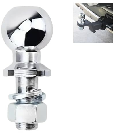 Anhängerkupplungskugel 50mm Kugelkopfbolzen Ackerschiene Gerade Kugelkopf, für Ackerschiene bis 5 Tonnen Traktor Verlängerung (22MM)