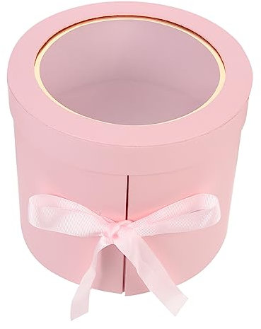 Beaupretty Runde Geschenkbox Für Konservierte Blumen Zweilagige Blumenschachtel Mit Deckel Leichte Aufbewahrungsbox Für Valentinstag Geburtstage Und Hochzeiten