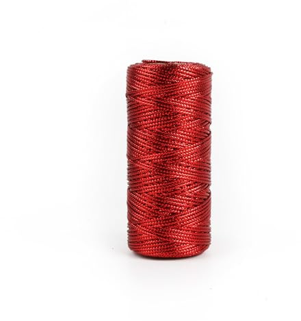 Filo metallico da 100 m, spago rosso da 1,5 mm, filo metallico non elastico per appendere artigianato e biglietti