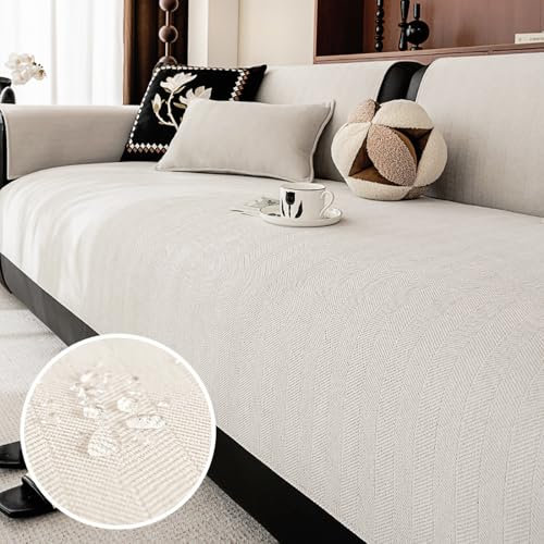 JIcloun Sofa überzug Wasserdicht Sofaschoner rutschfest, L U Form 1 2 3 4 Sitzer Groß Ecksofa Universal Couch Antirutsch Auflage Bezug Sofadecke Überwurf Sofaschutz